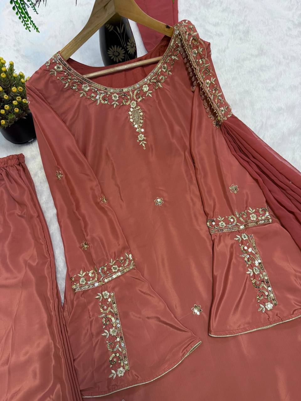 Modern Sienna Bell-Sleeve Silhouette